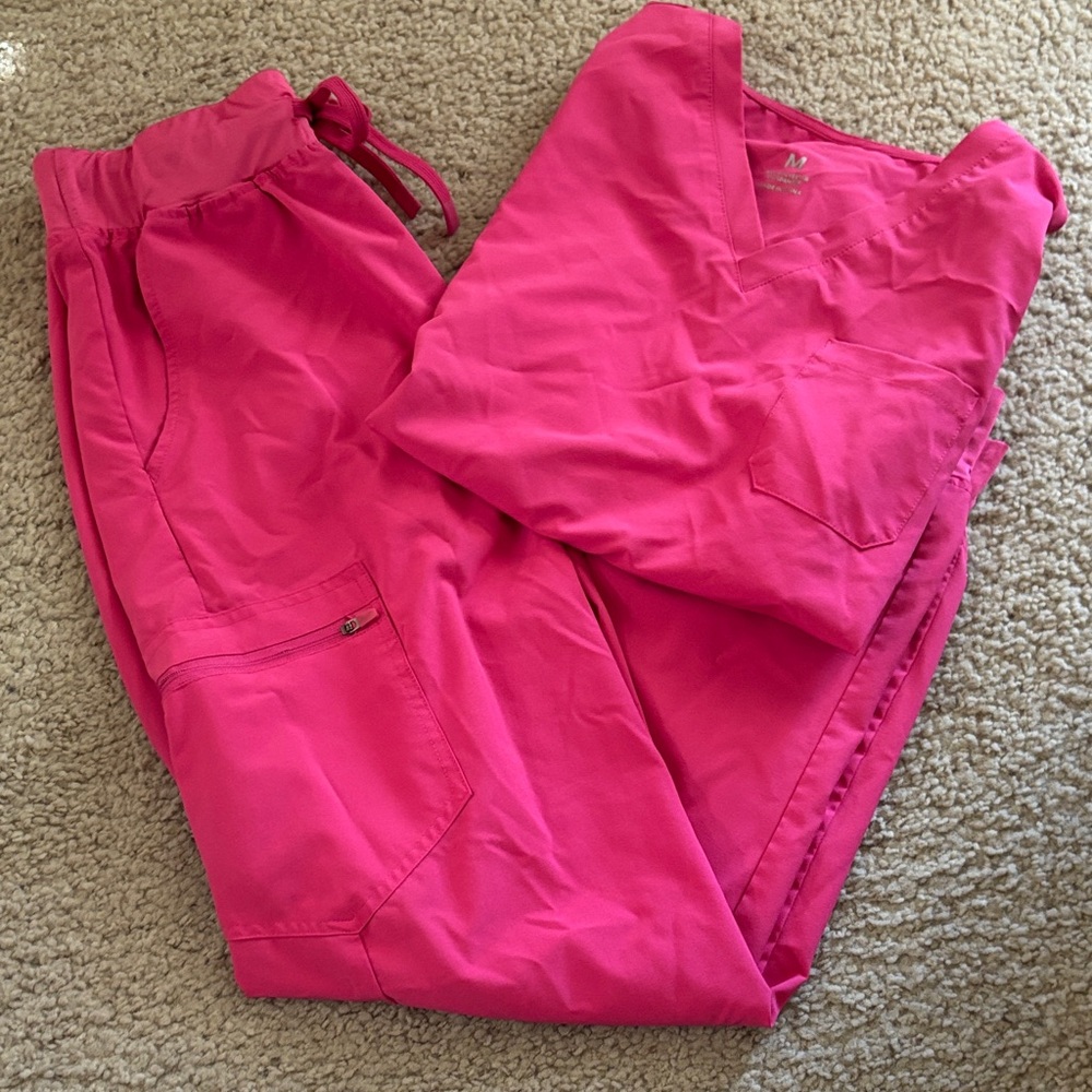 Pink scrubs